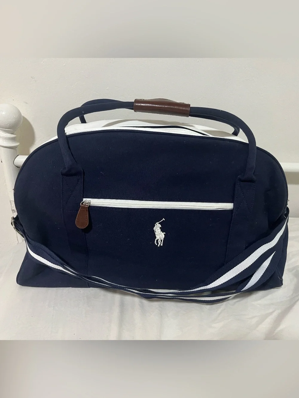 Polo Ralph Lauren Leather and fabric Duffel Bag